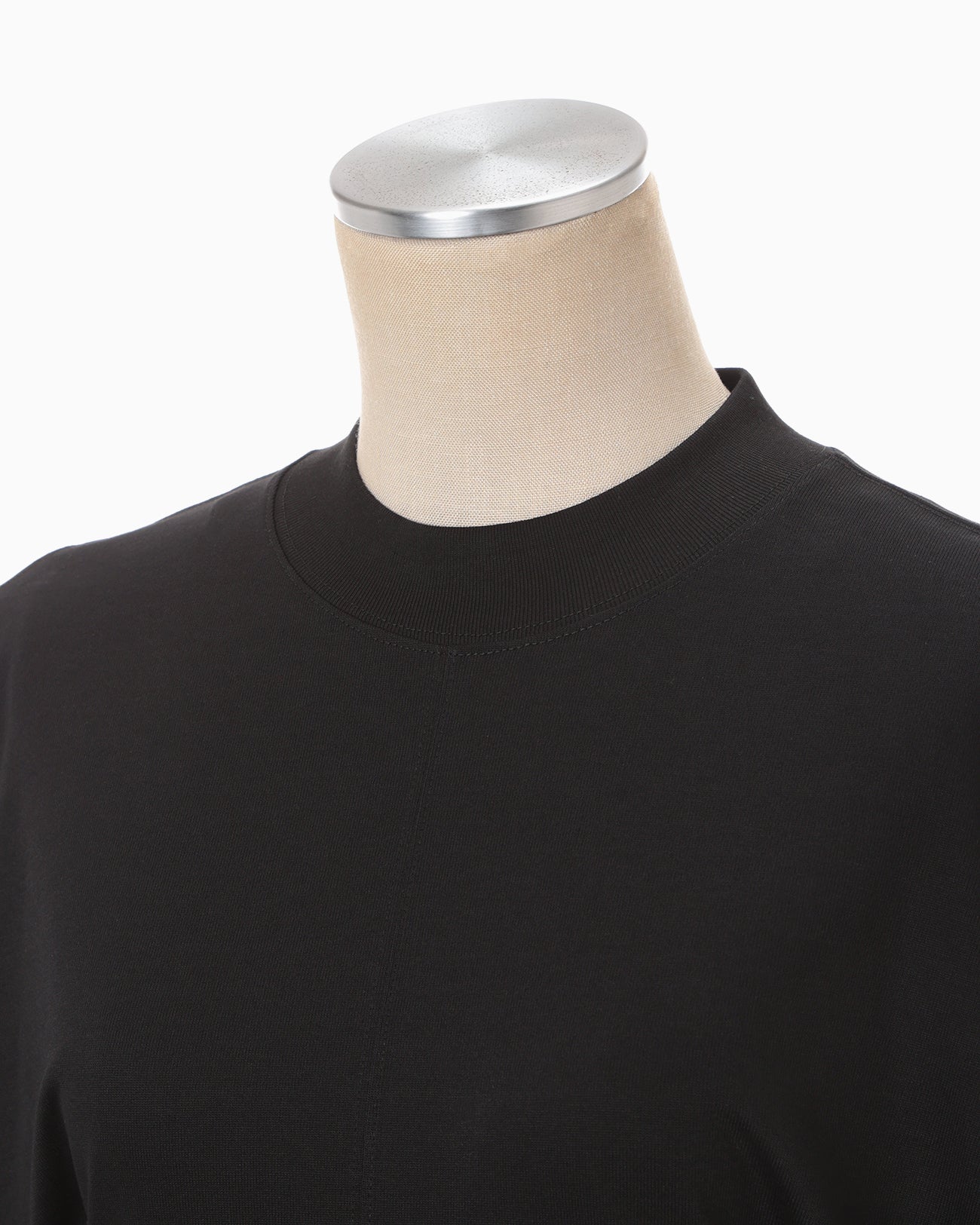 Cotton Jersey Flare Dress - black - Mame Kurogouchi