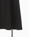 Cotton Jersey Flare Dress - black