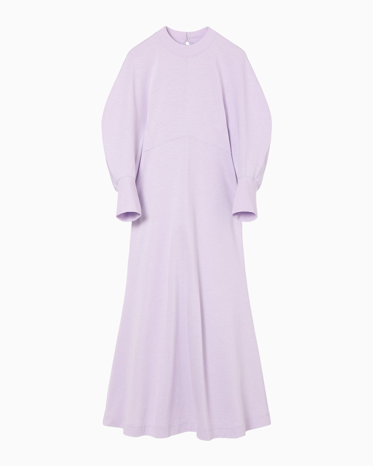 Cotton Jersey Flare Dress - purple - Mame Kurogouchi