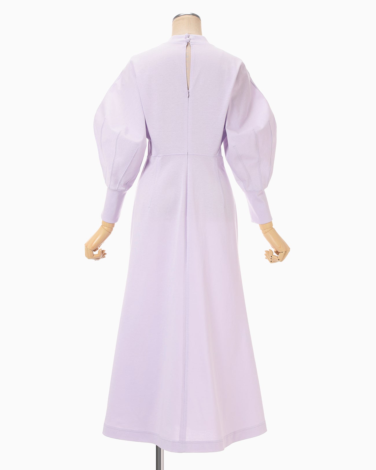 Cotton Jersey Flare Dress - purple - Mame Kurogouchi