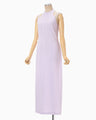Cotton Jersey Halter Neck Dress - purple