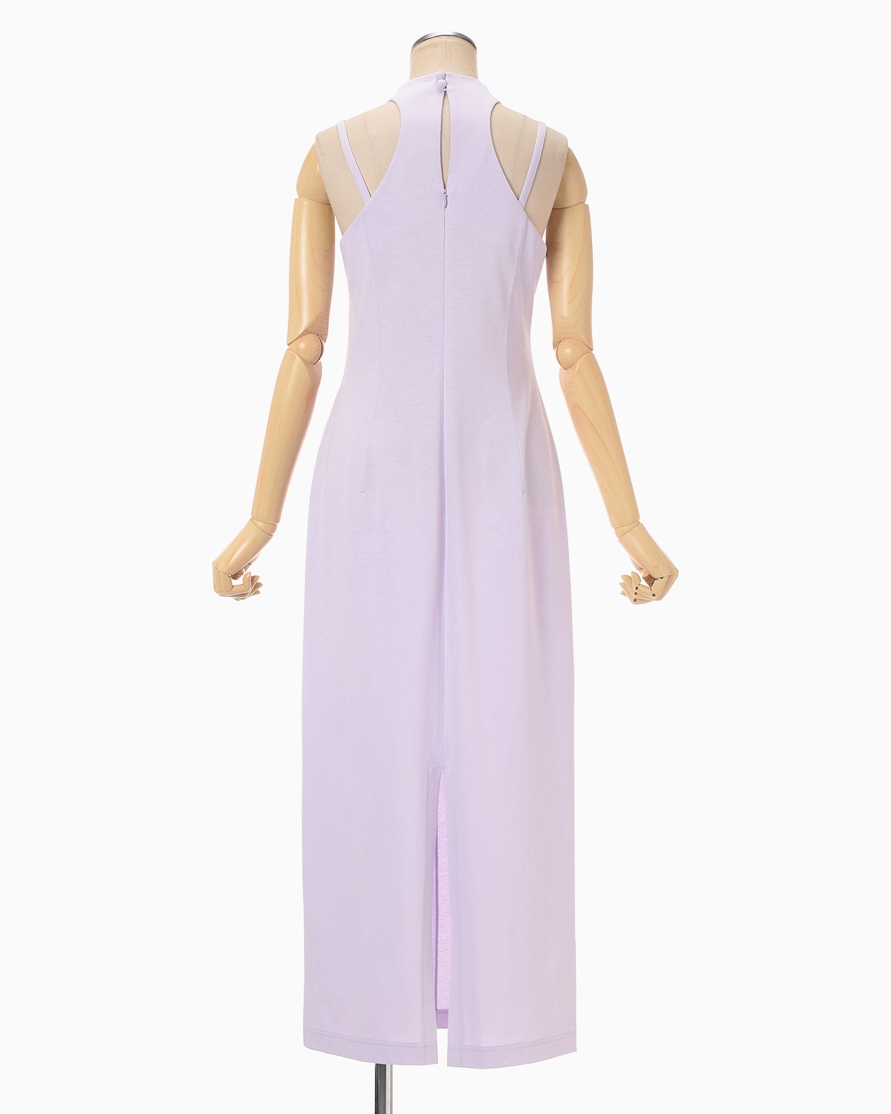 Cotton Jersey Halter Neck Dress - purple - Mame Kurogouchi