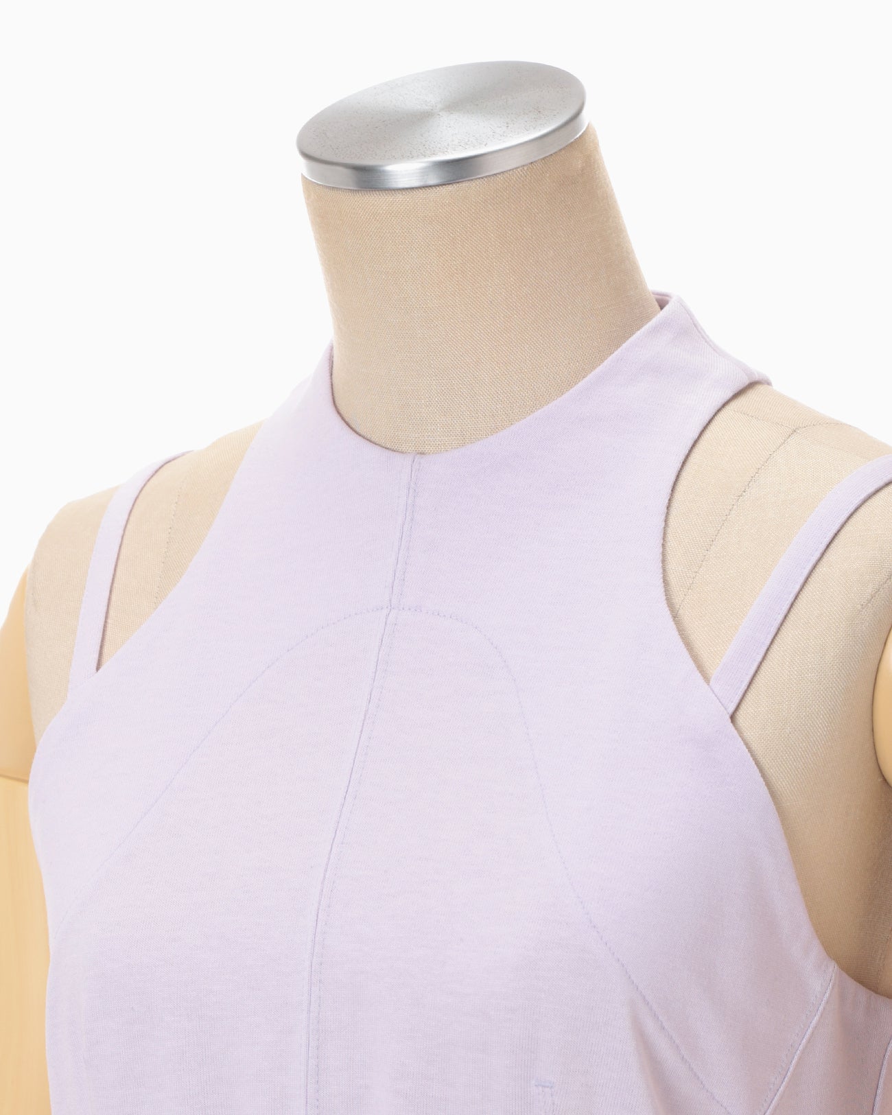 Cotton Jersey Halter Neck Dress - purple - Mame Kurogouchi