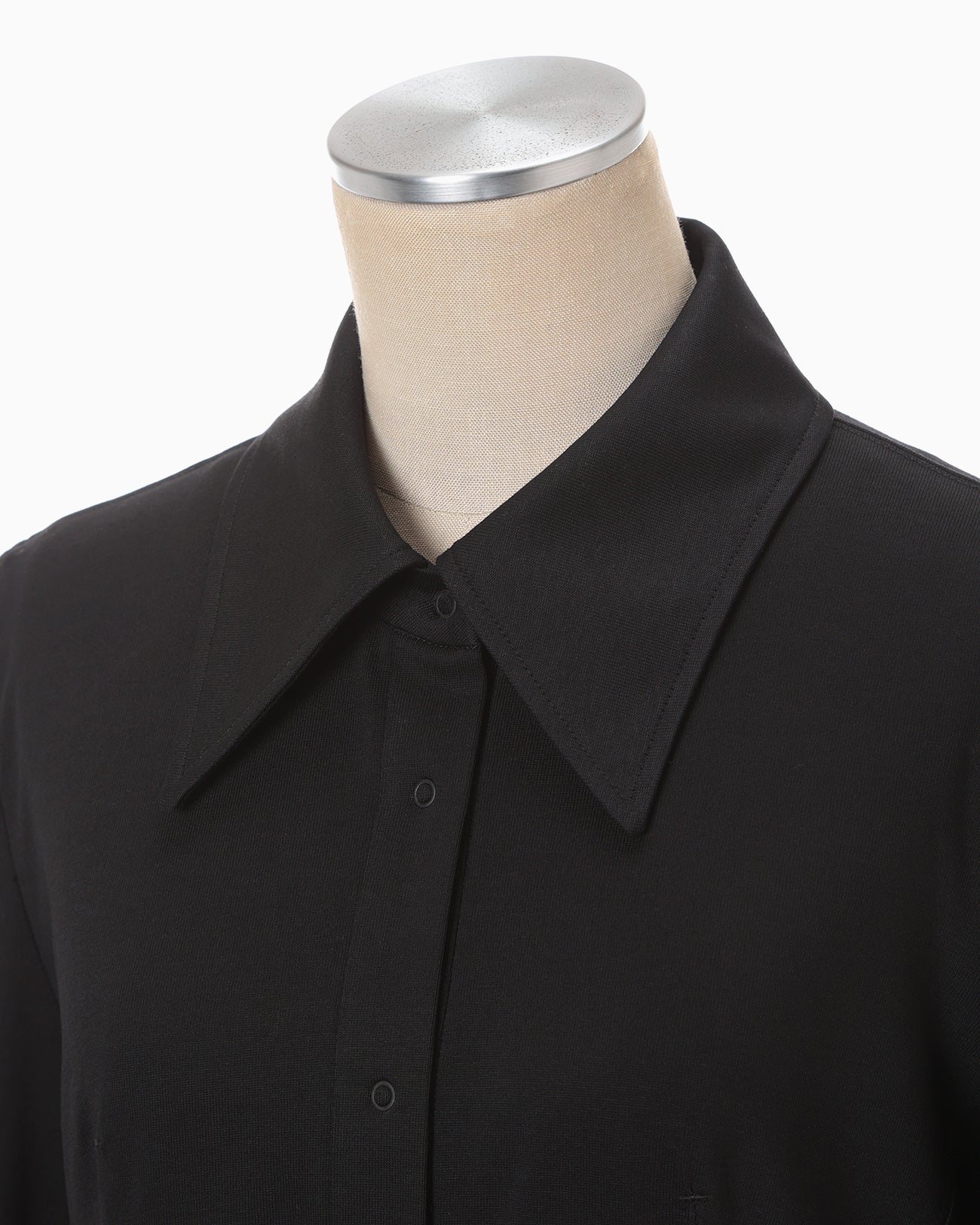 Cotton Jersey Shirt - black - Mame Kurogouchi