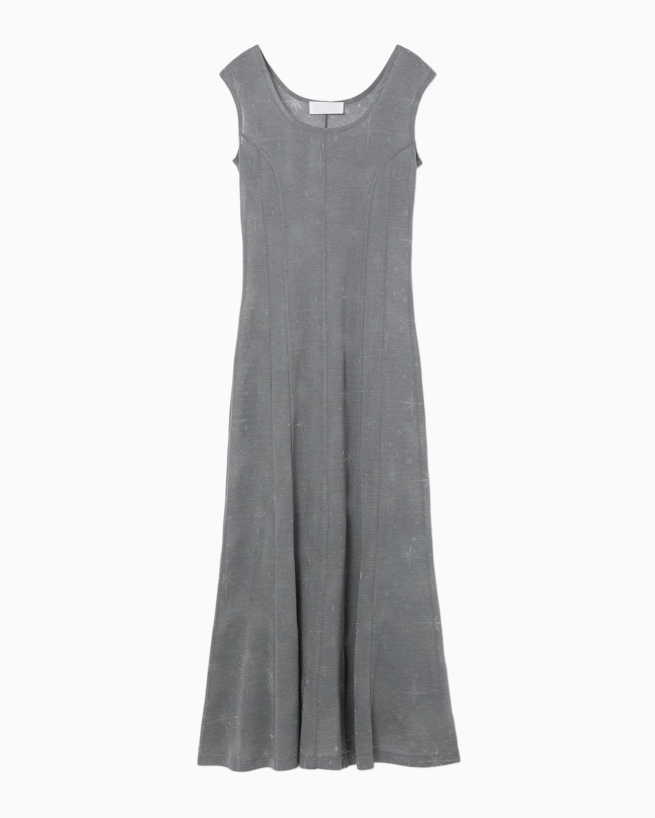 Starry Jersey Sheer Dress - grey - Mame Kurogouchi