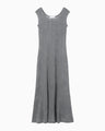 Starry Jersey Sheer Dress - grey