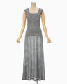 Starry Jersey Sheer Dress - grey