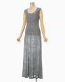 Starry Jersey Sheer Dress - grey