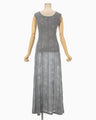 Starry Jersey Sheer Dress - grey
