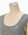Starry Jersey Sheer Dress - grey