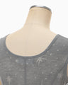 Starry Jersey Sheer Dress - grey