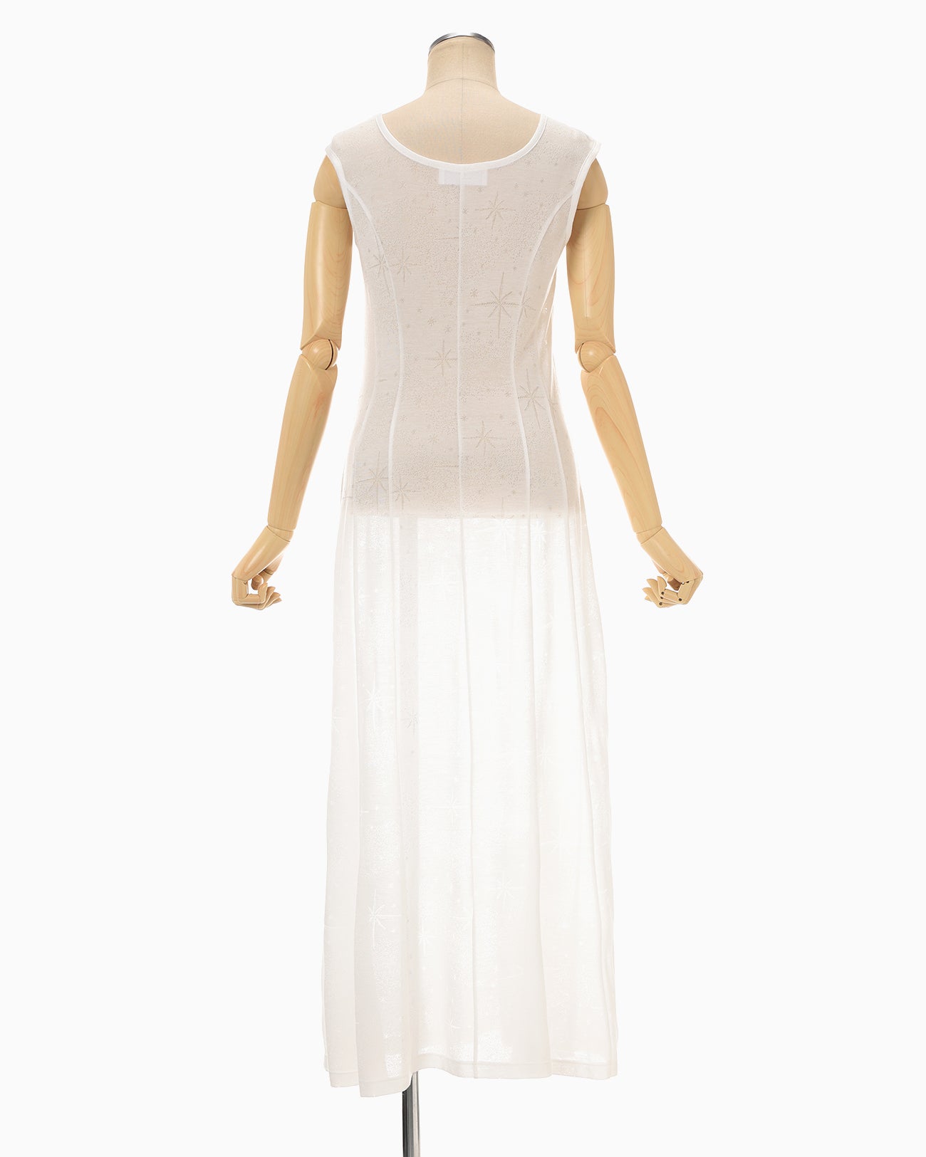 mame マメクロゴウチ 型板ガラス ジャージー シアー ドレス ワンピース Starry Jersey Sheer Dress - white - Mame Kurogouchi