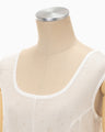 Starry Jersey Sheer Dress - white