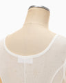 Starry Jersey Sheer Dress - white