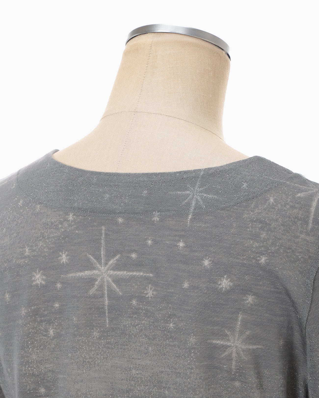トップス Starry Jersey Square Neck Sheer Top Starry Jersey Square Neck Sheer Top - white - Mame Kurogouchi