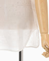 Starry Jersey Short Sleeve Sheer Top - white