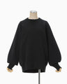 Double Face Jersey Relaxed Top - black