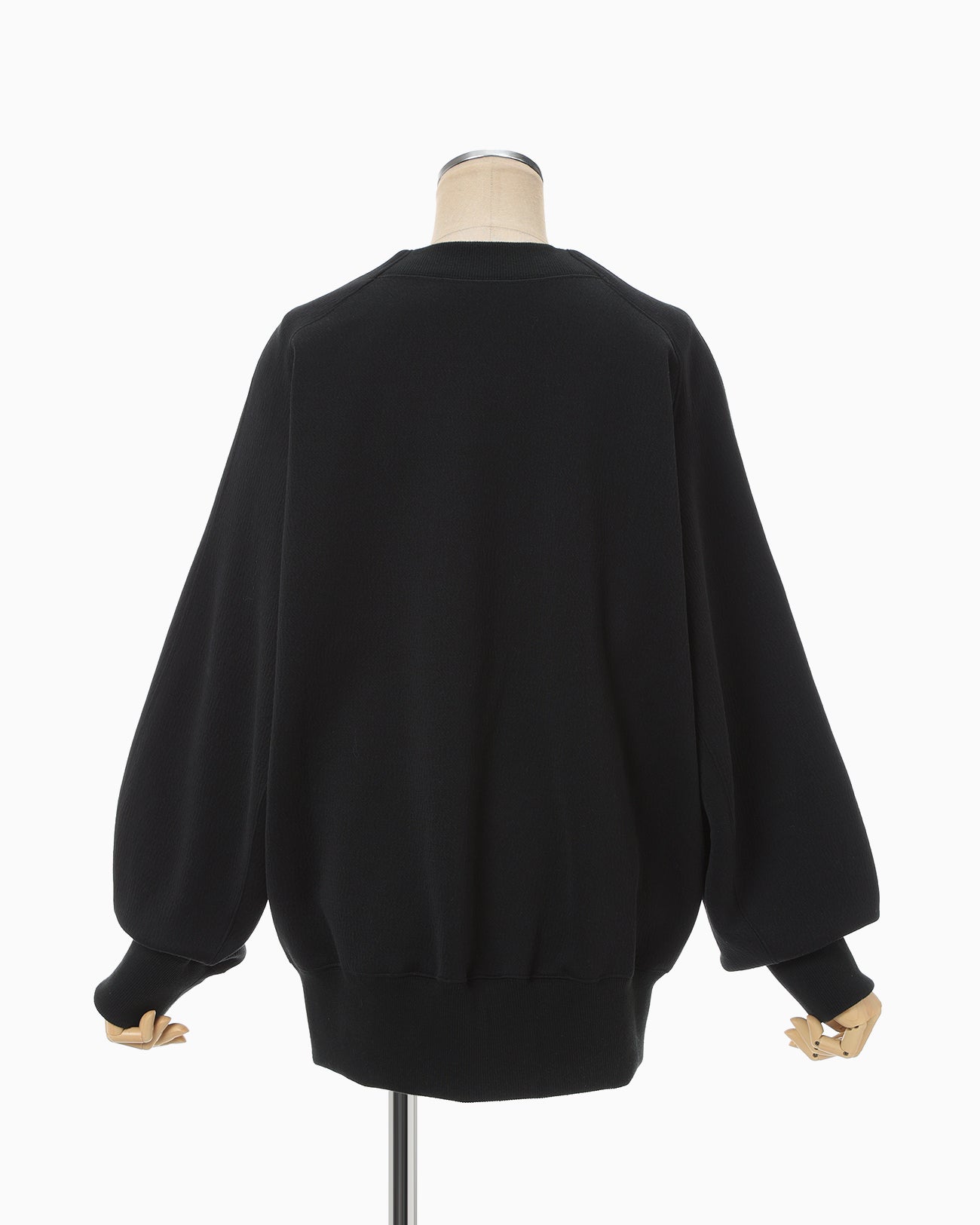Double Face Jersey Relaxed Top - black - Mame Kurogouchi