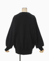 Double Face Jersey Relaxed Top - black