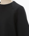 Double Face Jersey Relaxed Top - black