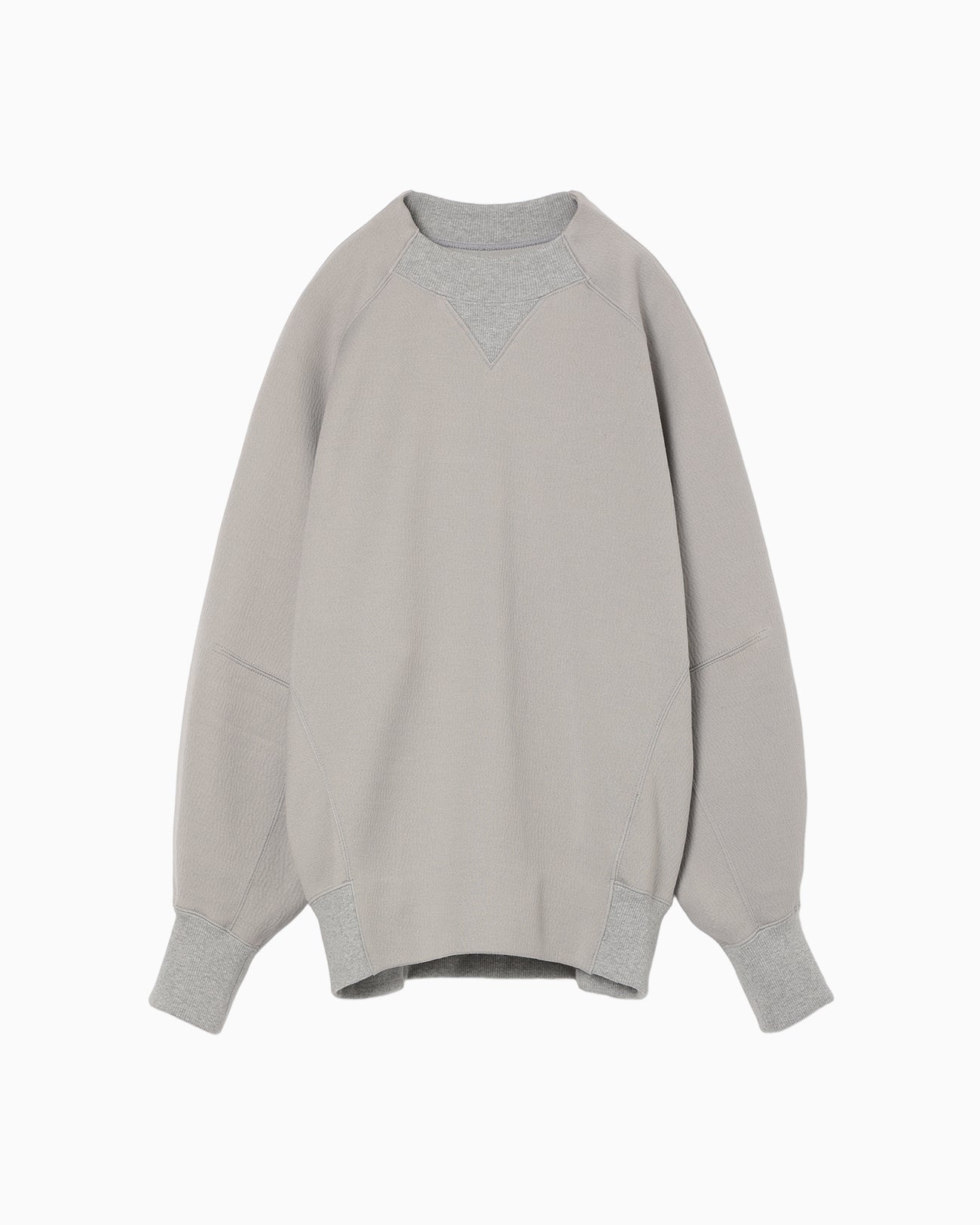 Double Face Jersey Relaxed Top - grey - Mame Kurogouchi