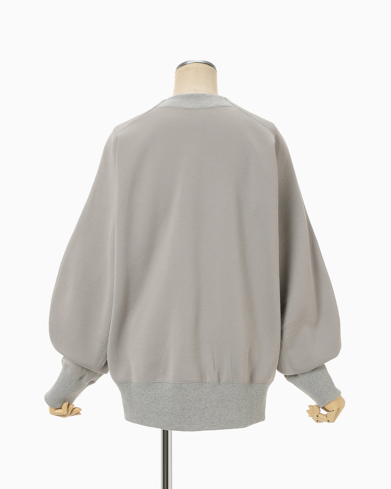 Double Face Jersey Relaxed Top - grey - Mame Kurogouchi