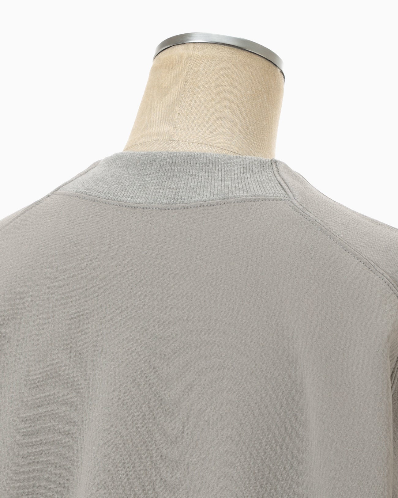 Double Face Jersey Relaxed Top - grey - Mame Kurogouchi