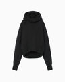 Double Face Jersey Relaxed Hoodie - black