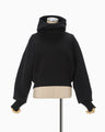 Double Face Jersey Relaxed Hoodie - black