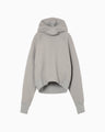 Double Face Jersey Relaxed Hoodie - grey