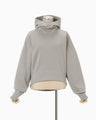 Double Face Jersey Relaxed Hoodie - grey