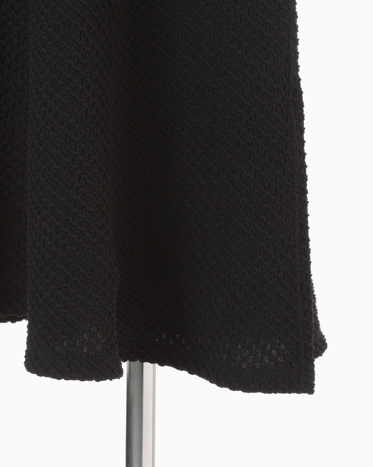 Shirring Jersey Jacquard Dress - black - Mame Kurogouchi