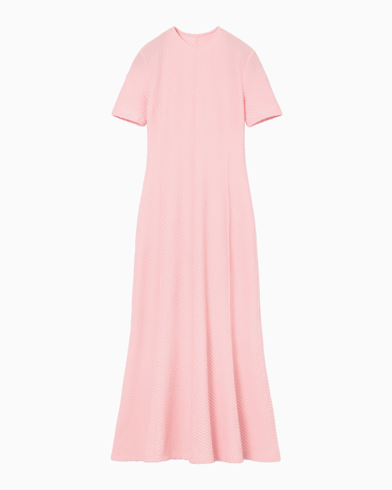 Shirring Jersey Jacquard Dress - pink - Mame Kurogouchi