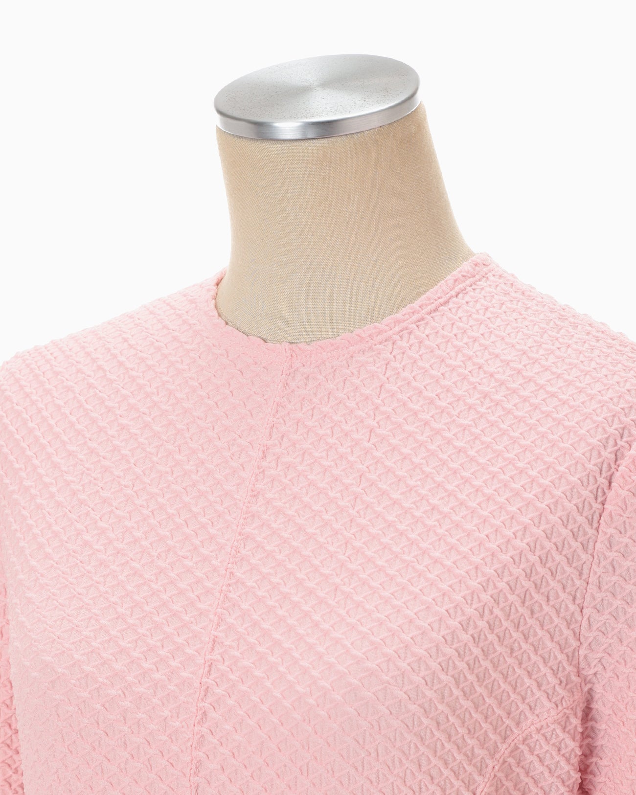 Shirring Jersey Jacquard Dress - pink - Mame Kurogouchi
