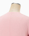 Shirring Jersey Jacquard Dress - pink