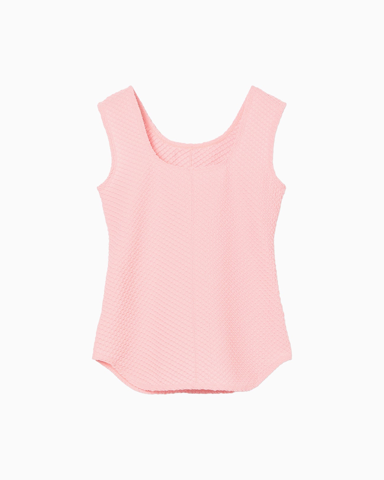 Shirring Jersey Jacquard Sleeveless Top - pink - Mame Kurogouchi