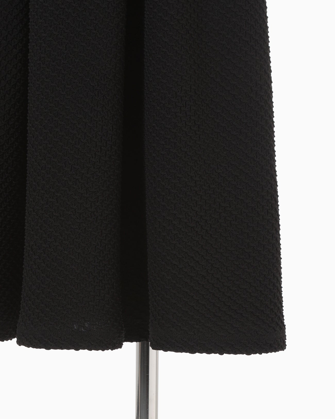 Shirring Jersey Jacquard Flare Skirt - black - Mame Kurogouchi