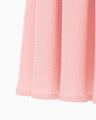 Shirring Jersey Jacquard Flare Skirt - pink