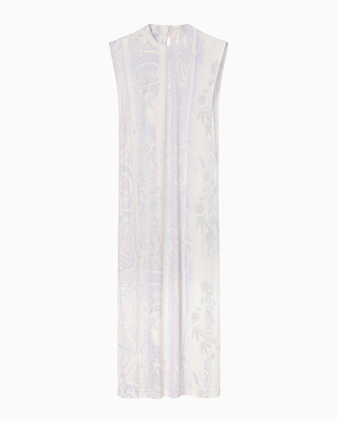 Marble Print Jersey Dress - purple - Mame Kurogouchi
