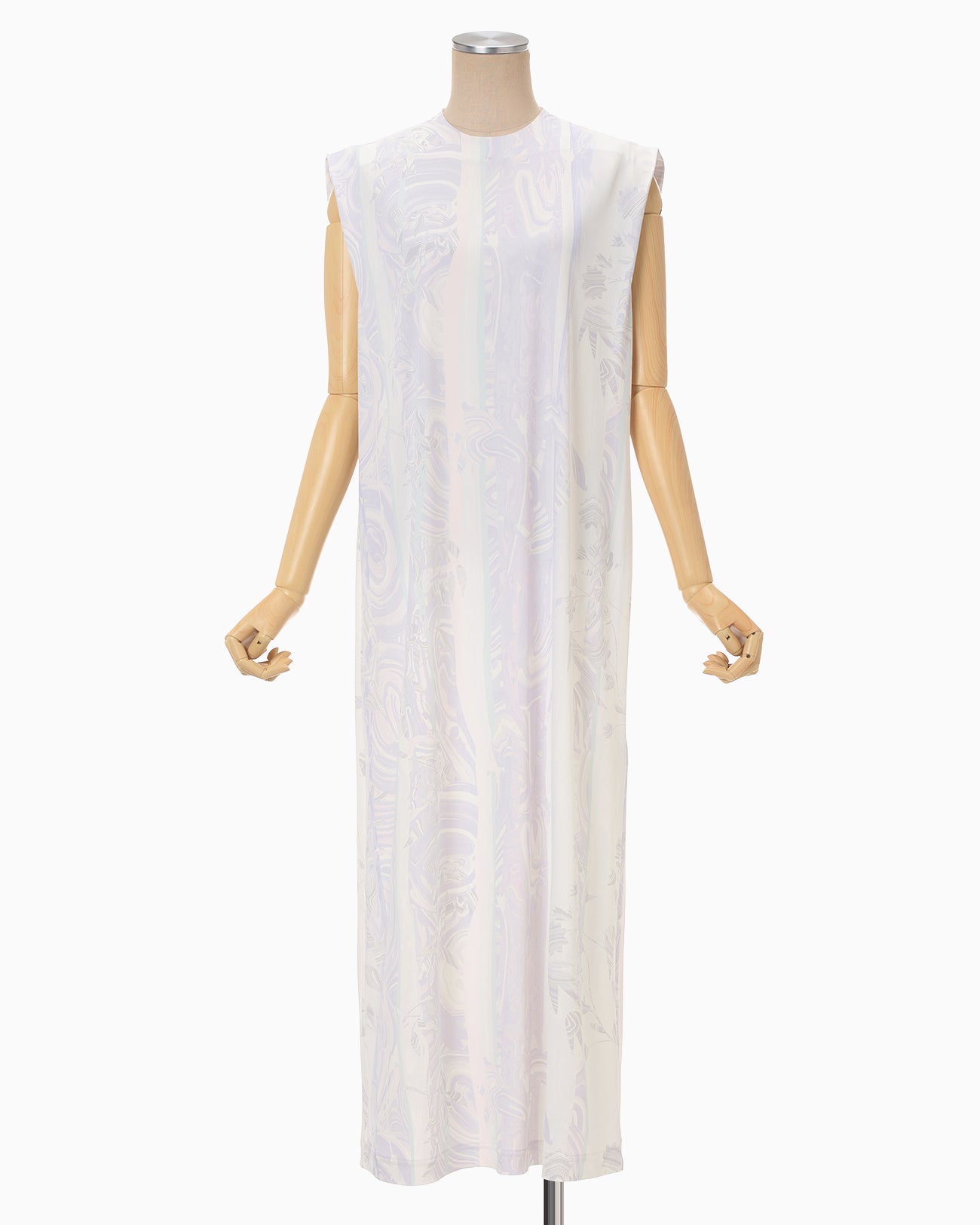 Marble Print Jersey Dress - purple - Mame Kurogouchi