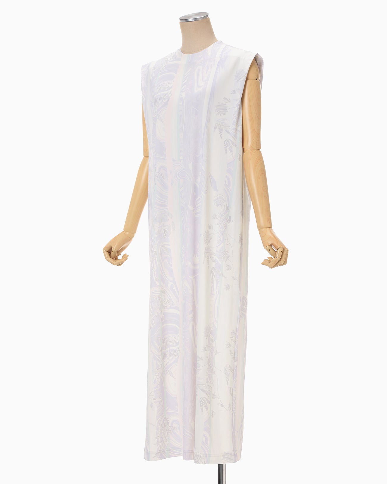 Marble Print Jersey Dress - purple - Mame Kurogouchi