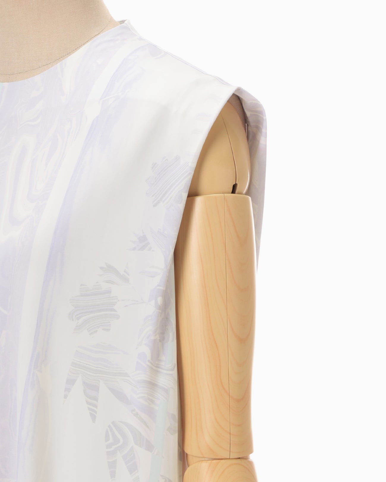 Marble Print Jersey Dress - purple - Mame Kurogouchi