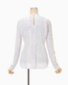 Marble Print Jersey Long Sleeve Top - purple