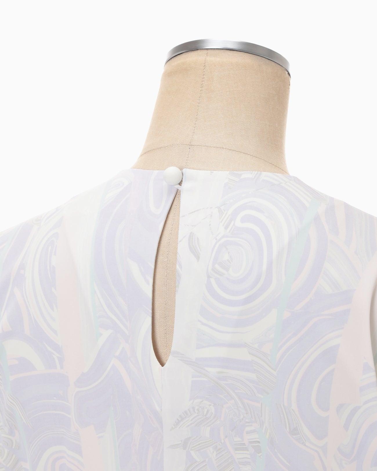 Marble Print Jersey Long Sleeve Top - purple - Mame Kurogouchi
