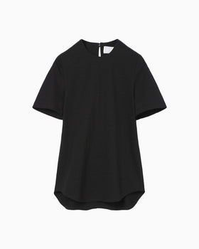 Cotton Plainstitch Top - black