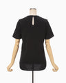 Cotton Plainstitch Top - black