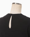 Cotton Plainstitch Top - black