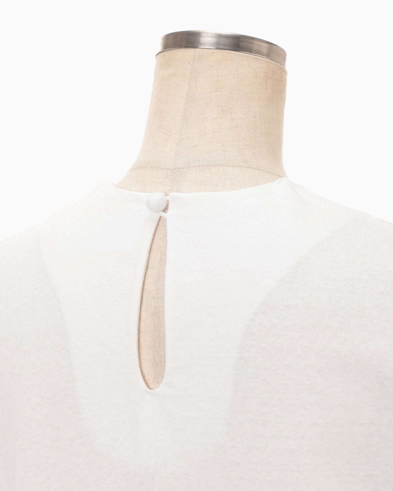 Cotton Plainstitch Top - white - Mame Kurogouchi