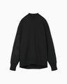 Floral Embroidery Oversized Sweat Top - black