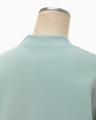 Floral Embroidery Oversized Sweat Top - light blue